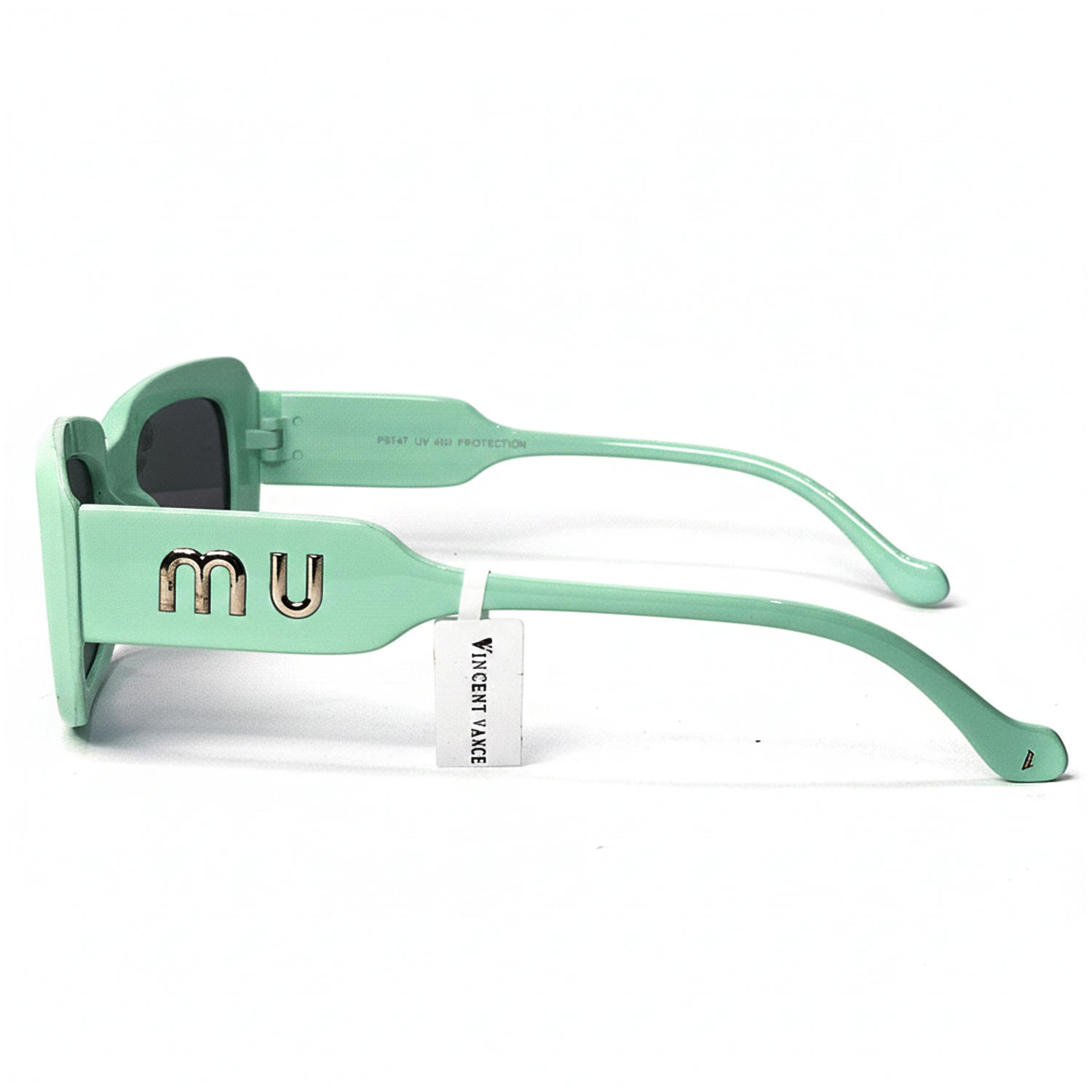 Vincent Vance – Trendiest POP FORM Series – Bold Square Sunglasses (Mint Green)
