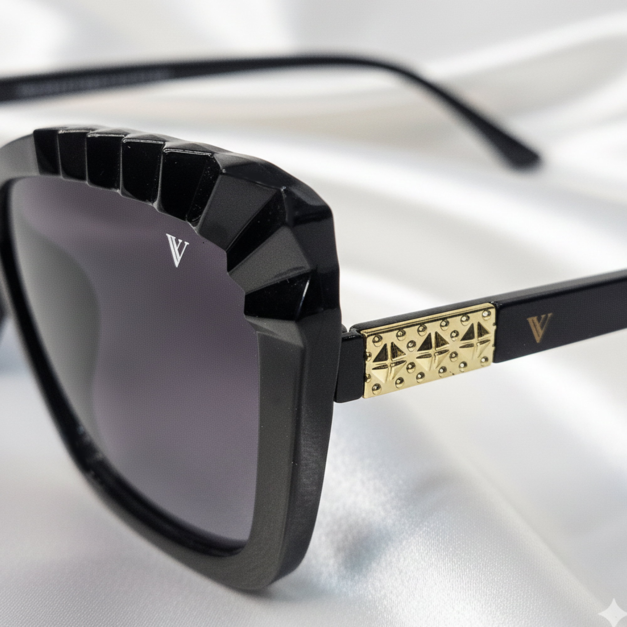 Vincent Vance - Everyday Luxe, Premium Sculpted Cat Eye Sunglasses