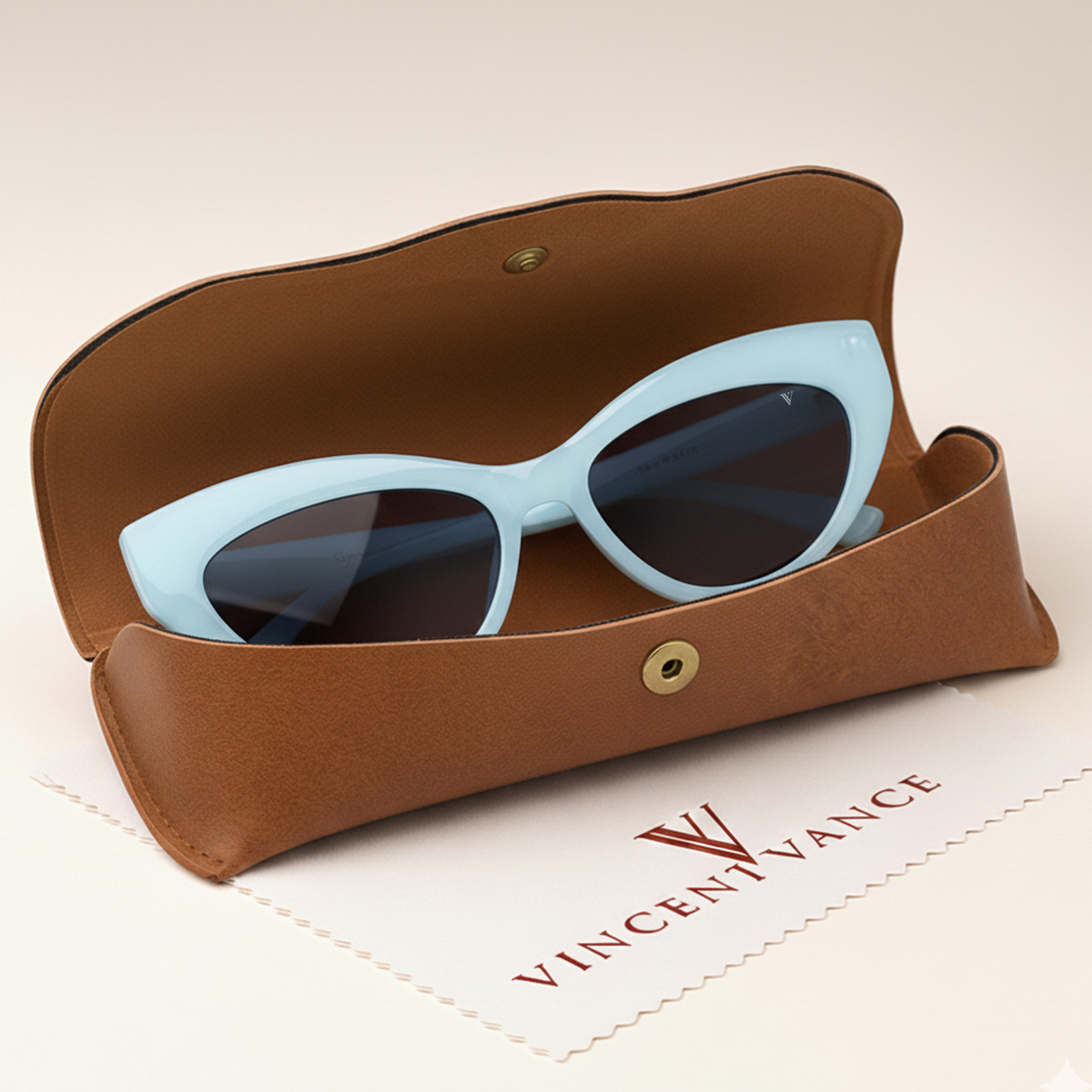 Vincent Vance – Slim Cat-Eye Confidence Statement Sunglasses
