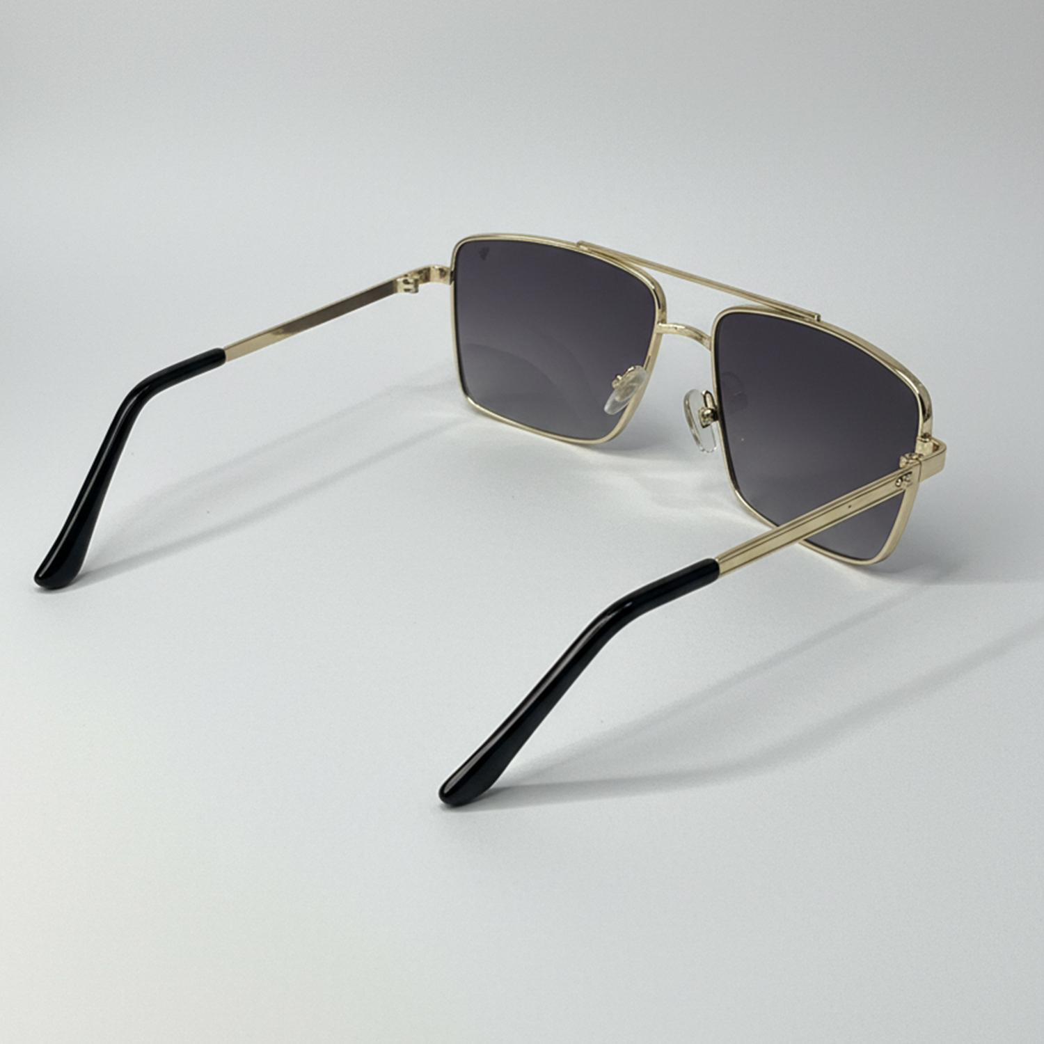 Luxury Double-Bar Gold Sunglasses for Men