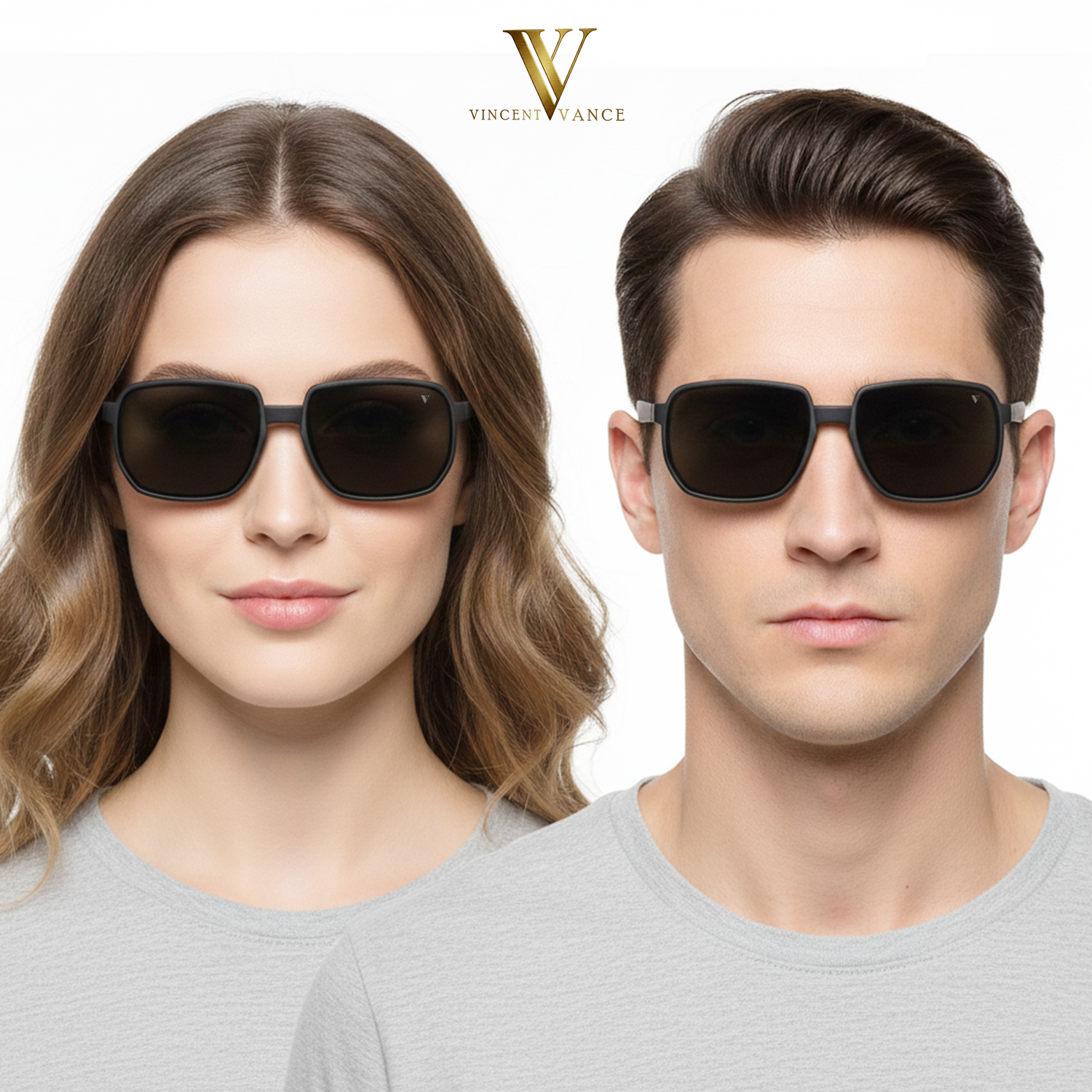 Vincent Vance - Matte Finish Sunglasses with Sleek and Stylish Looks