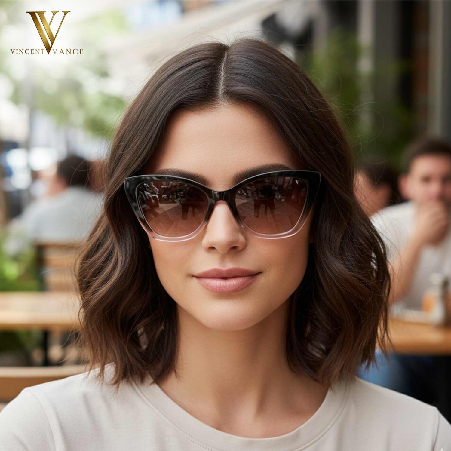 Stylish Oversized Cat Eye UV Protection Sunglasses