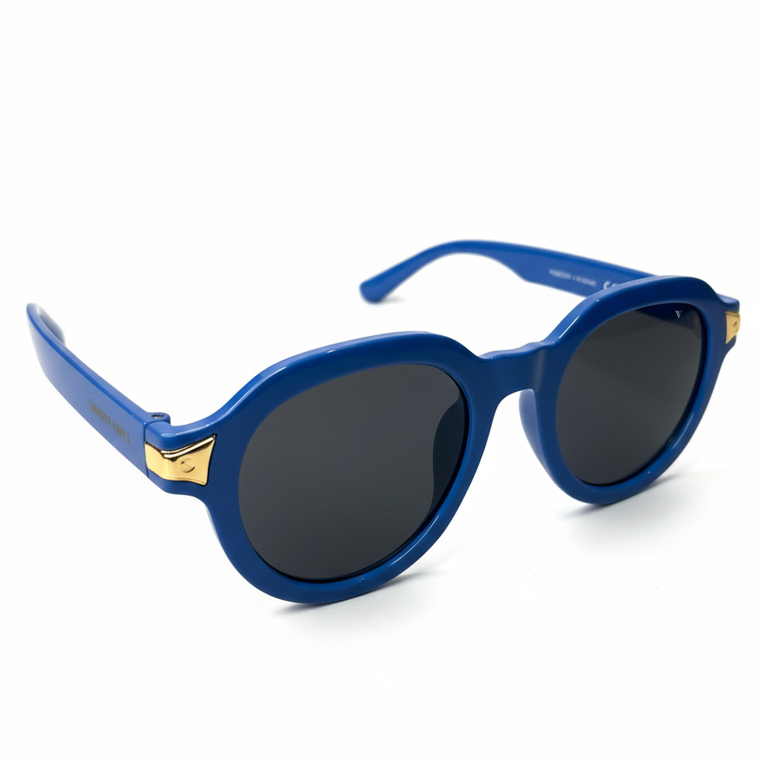 Vincent Vance Premium Round Blue Trendy Gradient UV400 Lenses Sunglasses