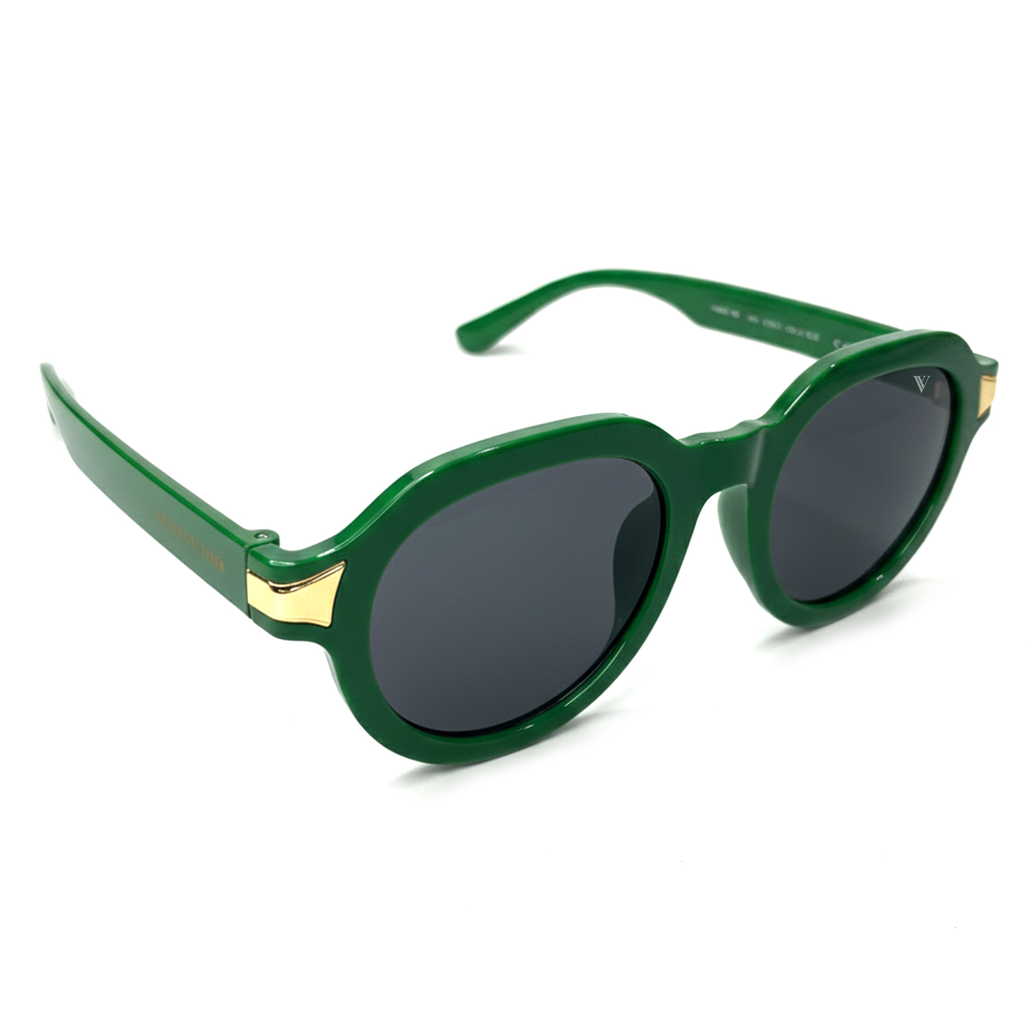 Vincent Vance Premium Round Green Trendy Gradient UV400 Lenses Sunglasses